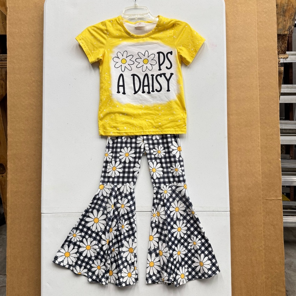 Ruffle Girl Daisy Outfit Girl's 3XL (8)